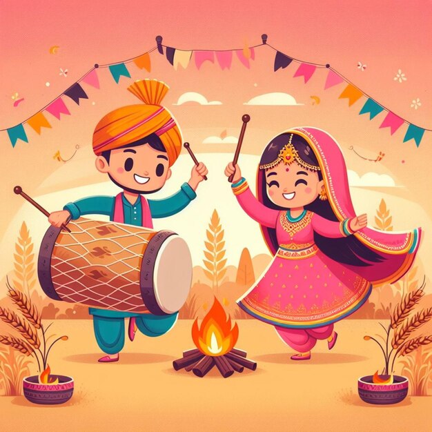 Photo lohri dance