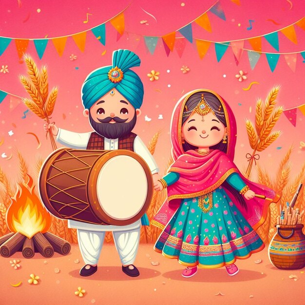 Foto lohri dans