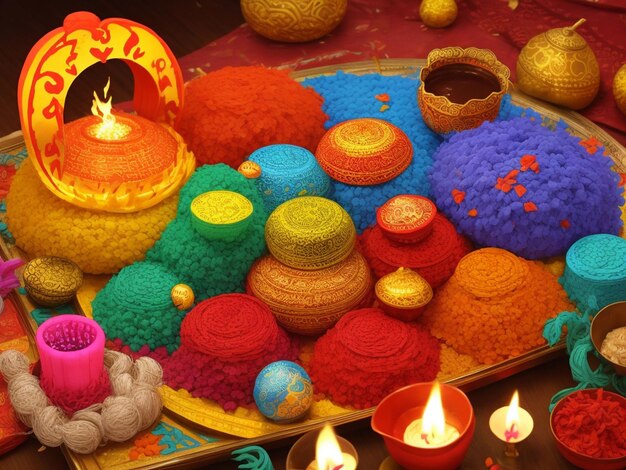 Lohri festival in india color full illustration