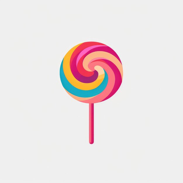 Lolipop colorful candy illustration image