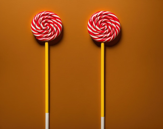 Lollipop candy on a stick