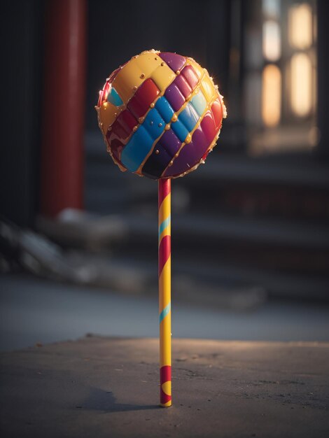 Photo lollipop candy stick