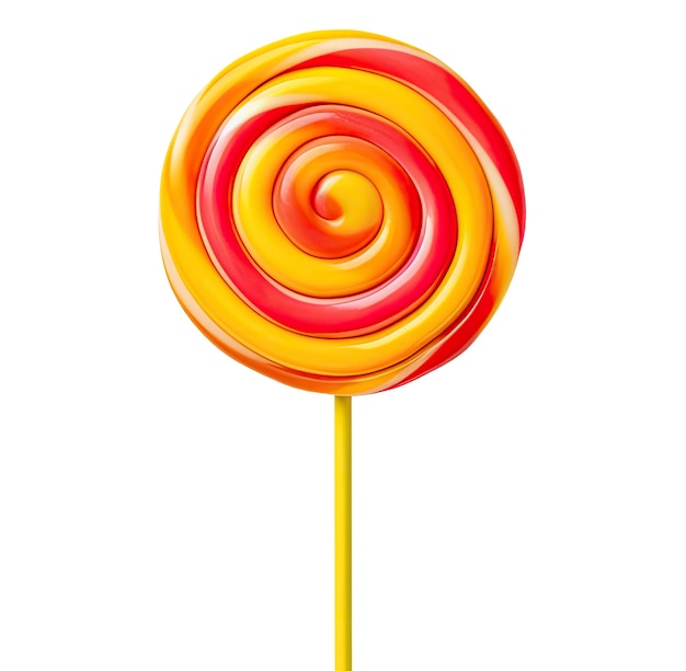 Lollipop geïsoleerd op witte achtergrond Generatieve AI