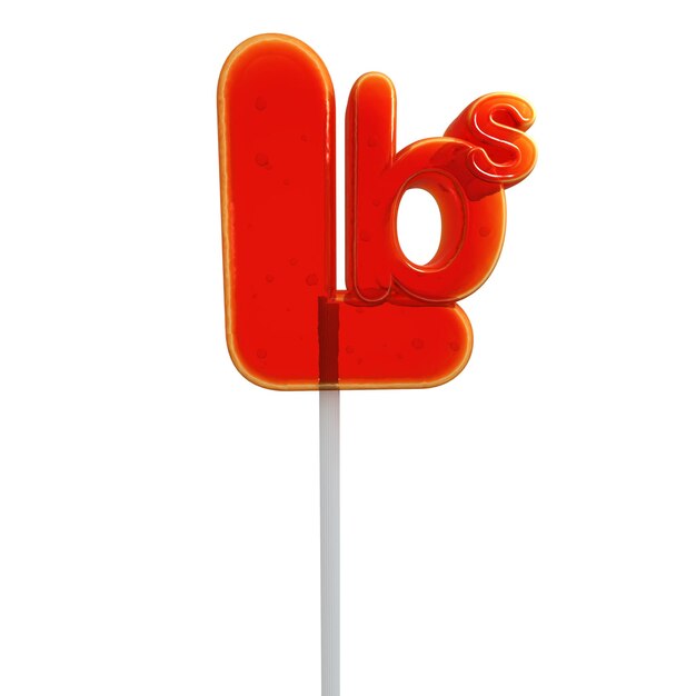 Lollipop shaped like the pound symbol