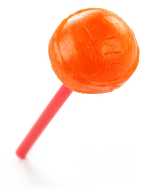 Lollipop over white background