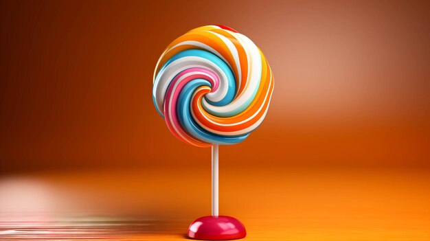 Lollipop on white