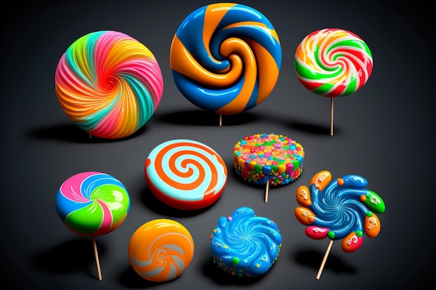 Lollipops backgroundClipart for design