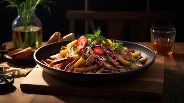 Lomo saltado is een traditioneel Peruaans gerecht