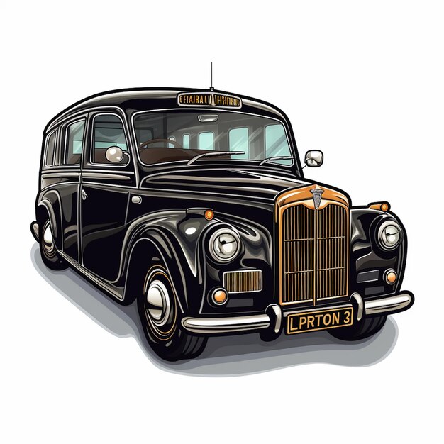 Photo london black taxi sticker