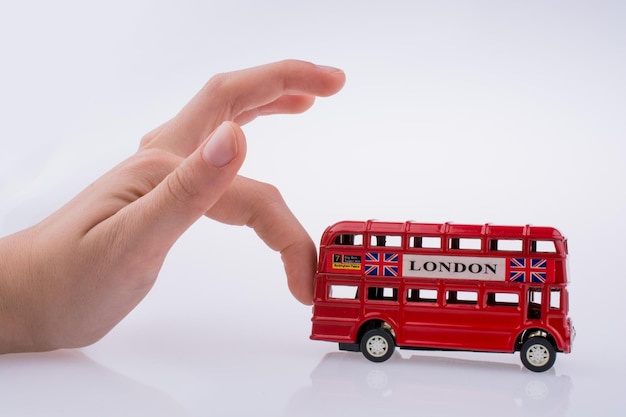 London Bus en hand