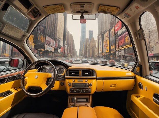 London cab inside view