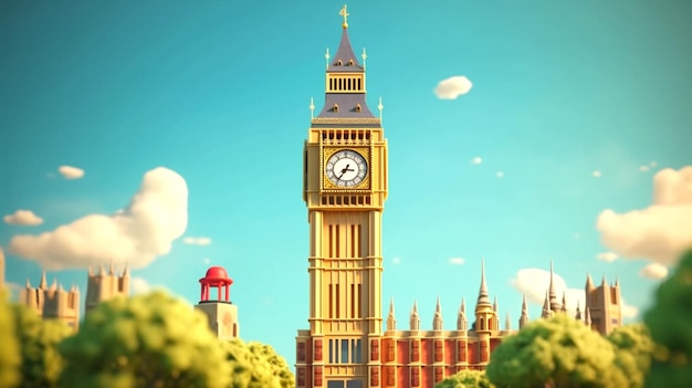 london large clock tower