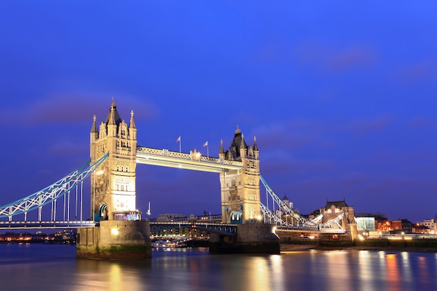 London tower bridge at dusk