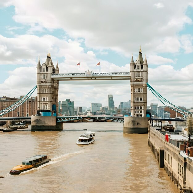 London Tower Bridge gefotografeerd vanuit een alternatief gezichtspunt