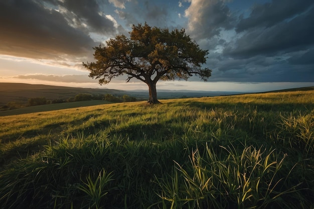 Lone Tree in the beautifull nature