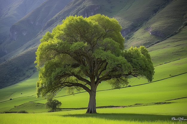 Photo lone tree