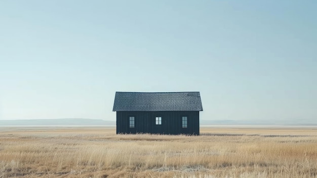 田舎の孤独な田舎の家