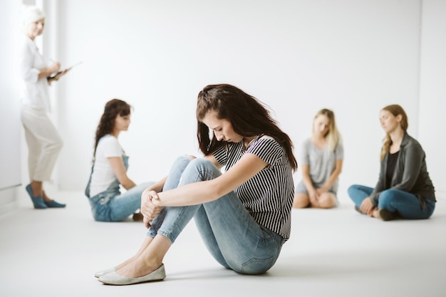 lonely depressed girl