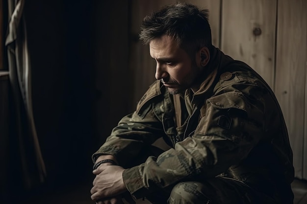 Lonely Soldier Battling PTSD at Home