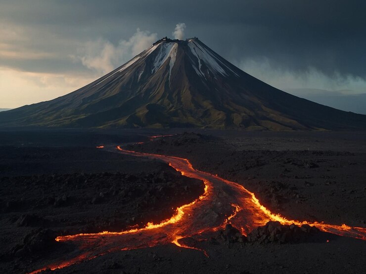 Photo 孤独な火山
