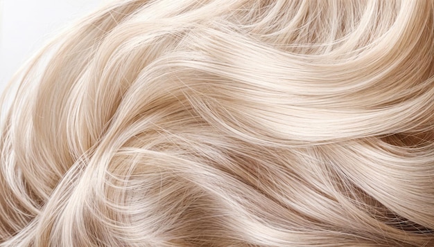 Long Blond Hair Texture in Closeup