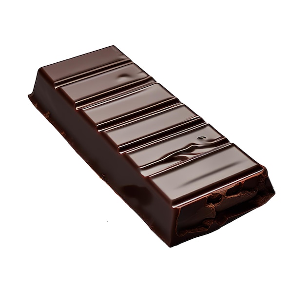 Photo long chocolate bar isolated