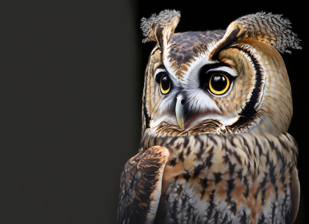 A Long Eared Owl in high winds