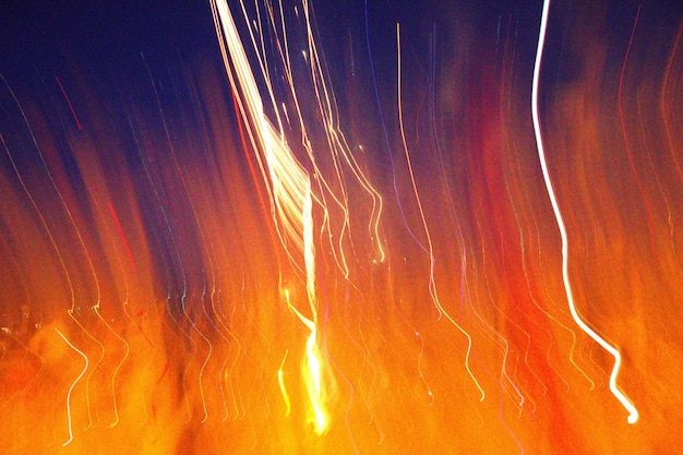 Long exposure of fire at night