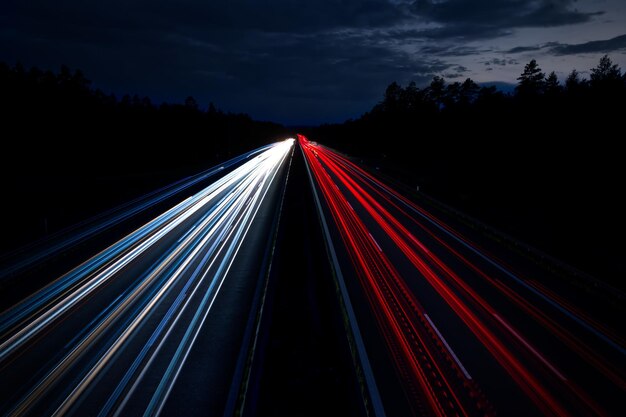 写真 高速道路橋での長時間の露出