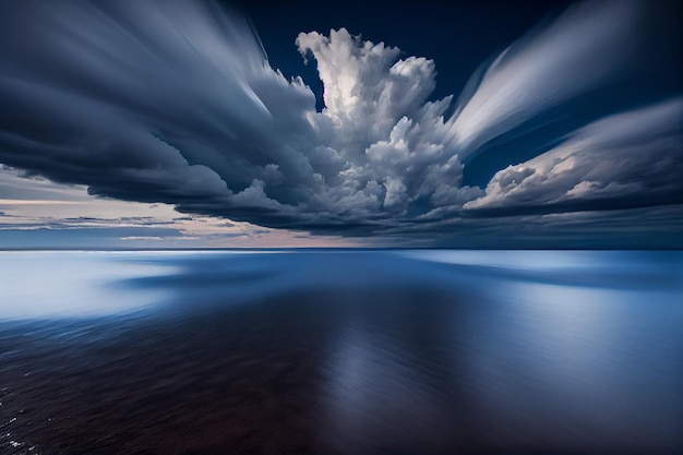 Long Exposure shot of clouds