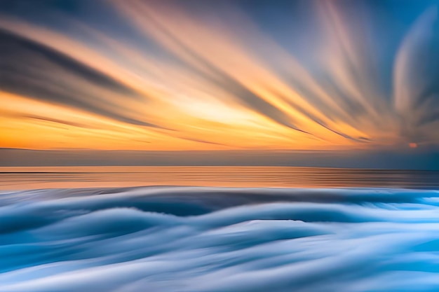 Long Exposure shot of clouds