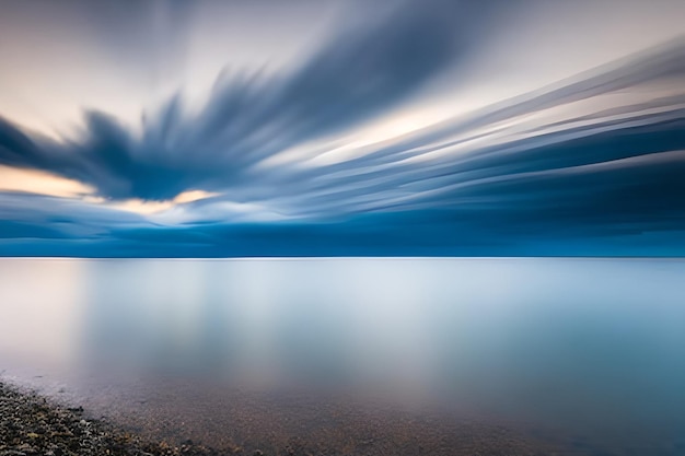 Long Exposure shot of clouds