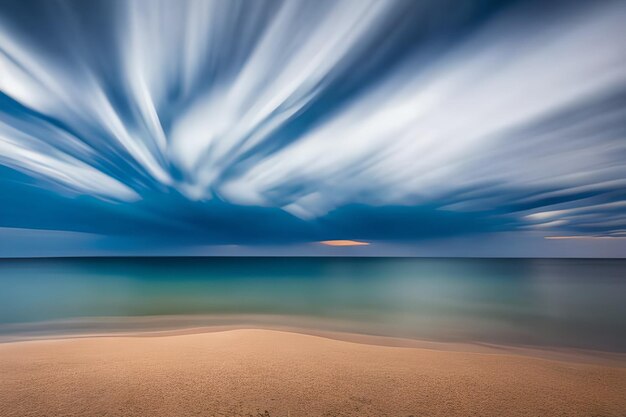 Long Exposure shot of clouds