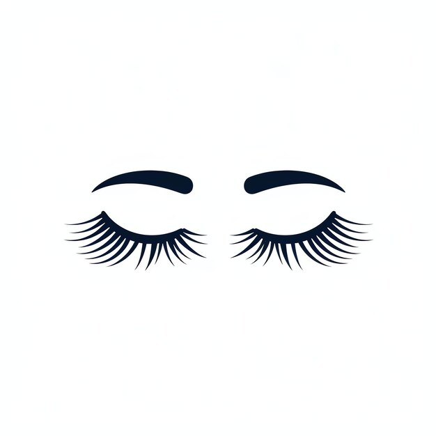 long female eyelashes logo