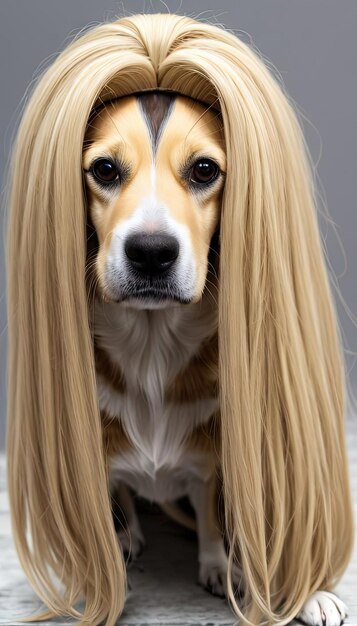 Premium AI Image A Long Hair Dog Portrait Illustration premium-ai-image-a-long-hair-dog-portrait-illustration