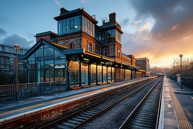 鉄道駅のプロの写真を撮る