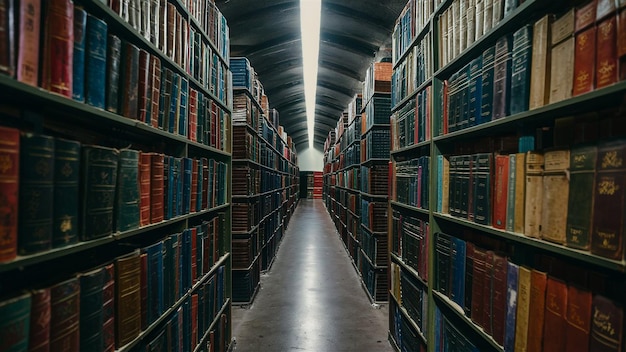 a long row of books with the word quot on the bottom right