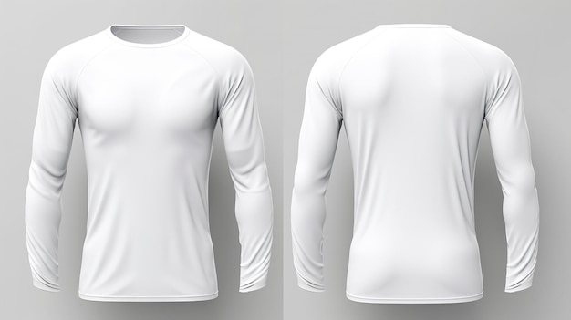 Premium AI Image | Long Sleeve Compression T Shirt Mockup