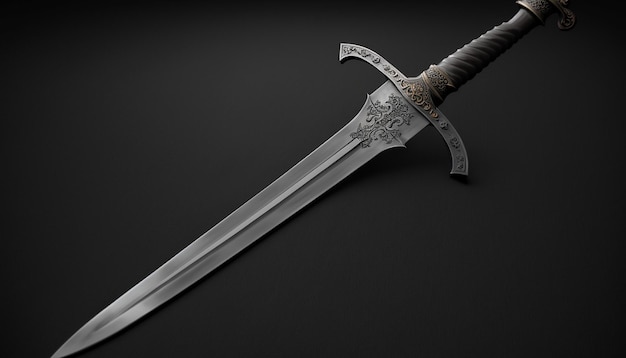 Long sword realistic image ai generated art