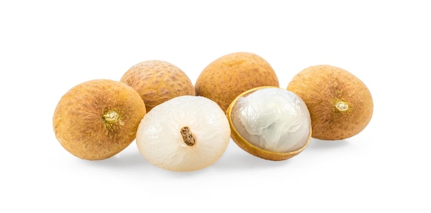 Longan isolated on white background