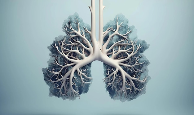 Foto longen met tuberculose kopieerruimte voor tuberculose dag