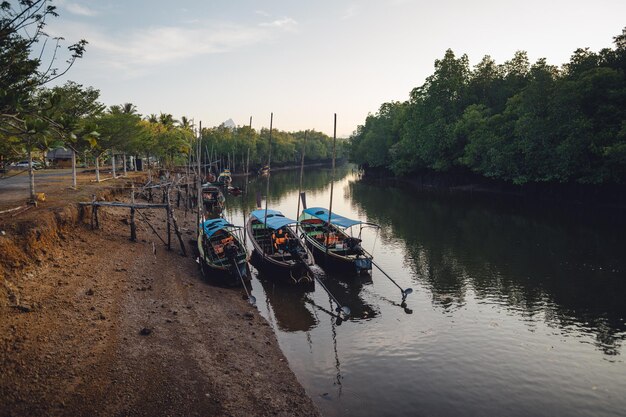 Longtail boat trip to the island