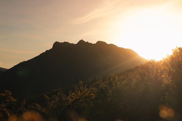 Look at Aiako Harriak three peaks at the Basque Country.