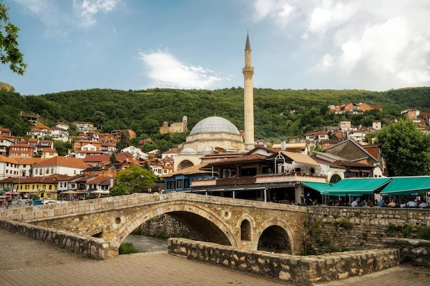 Photo look over prizren kosovo taken in may 2022