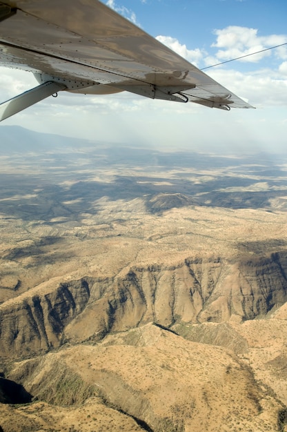 Looking Through Window on an african landscape