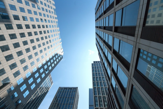 Looking Up Modern Office Building