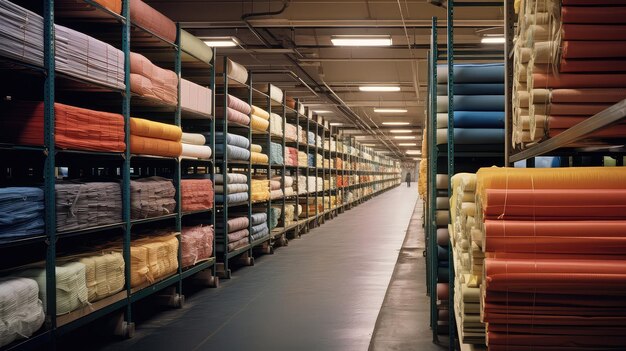 Loom cloth textile mill