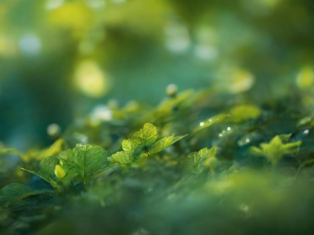 사진 loopable abstract background of a green natural bokeh