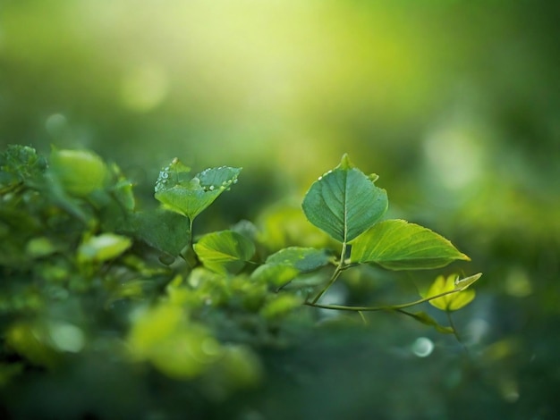 写真 loopable abstract background of a green natural bokeh