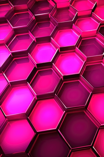 Loopable Honeycomb 3D roze kleuren Geanimeerde achtergronden